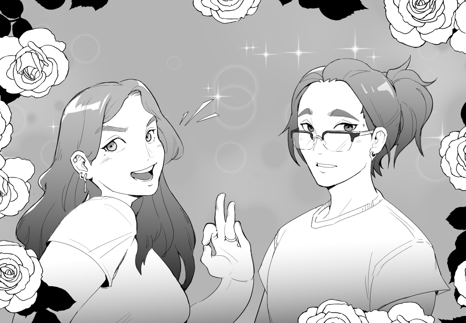 I was playing around with all the effects in clip lmao, shoujo vision activate!