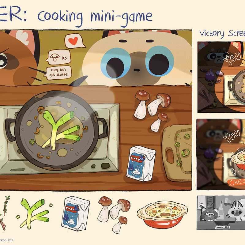 FORAGER: A QUIET STORY - MOCK-UP SCREENSHOTS + UI