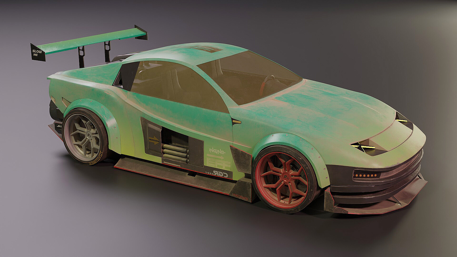 ArtStation - Cyberpunk Nissan 300 ZX turbo