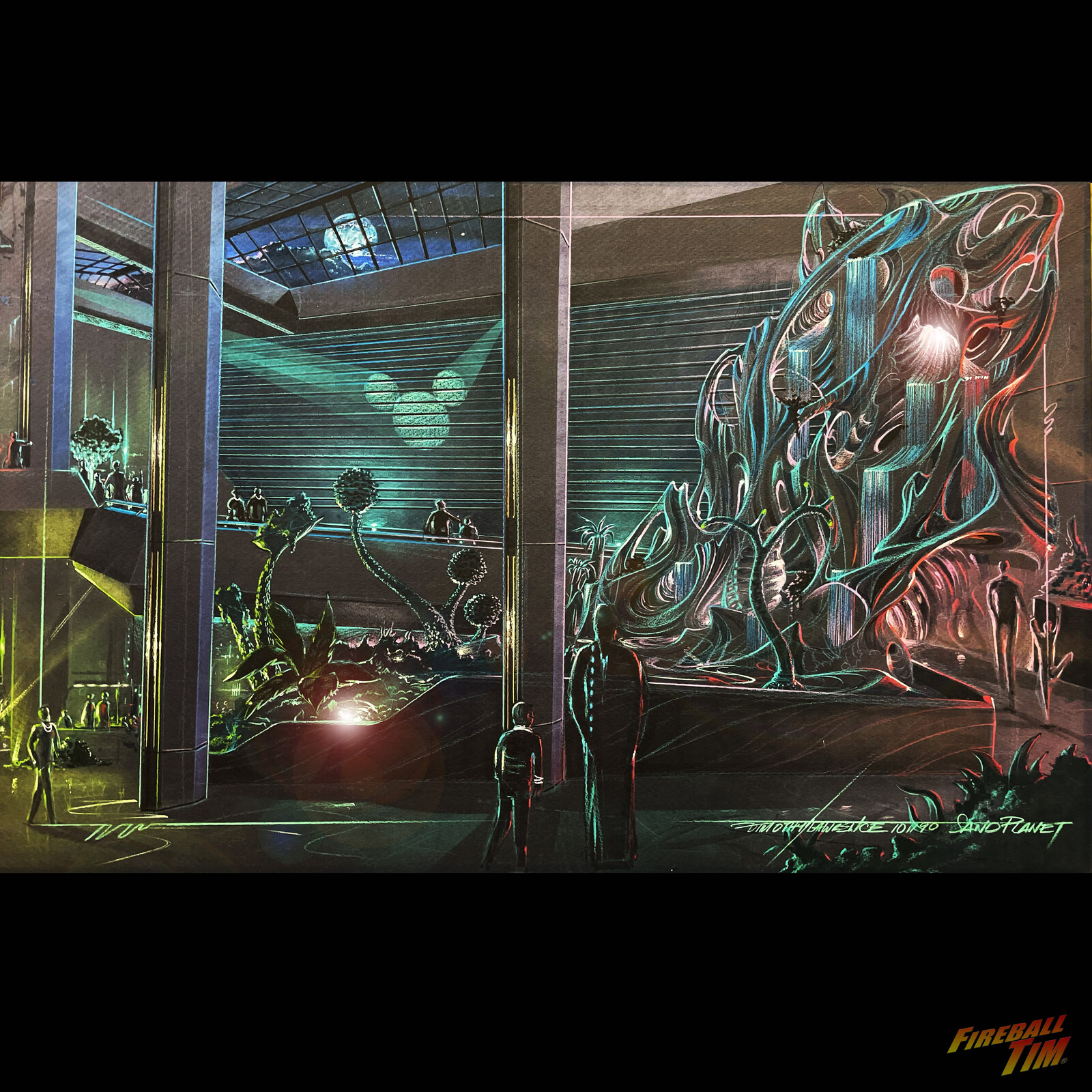 Disneyland SAND FALL Concept Art for Tomorrowland