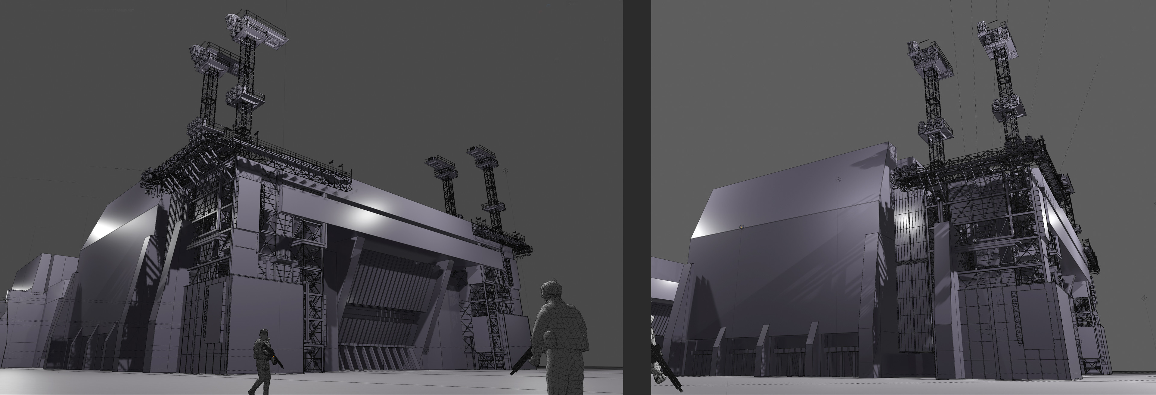 My blockout in Blender