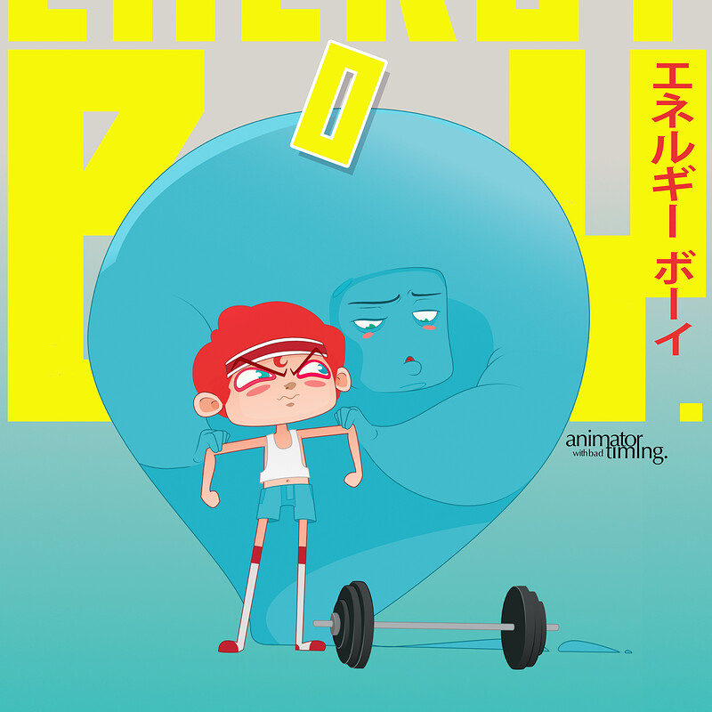 Energy Boy || Original 2D Concept Poster Design