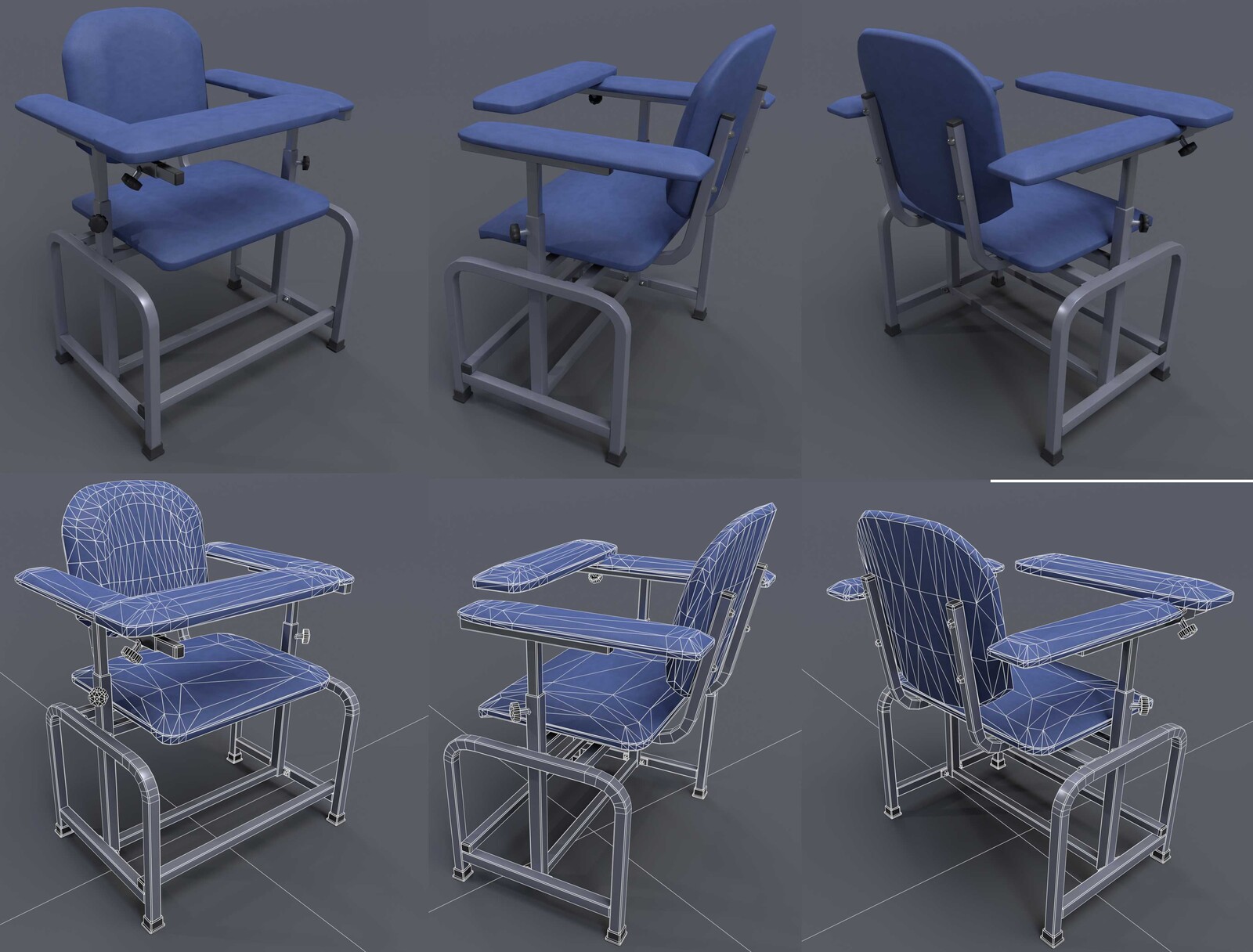 Chair, weighted normals method