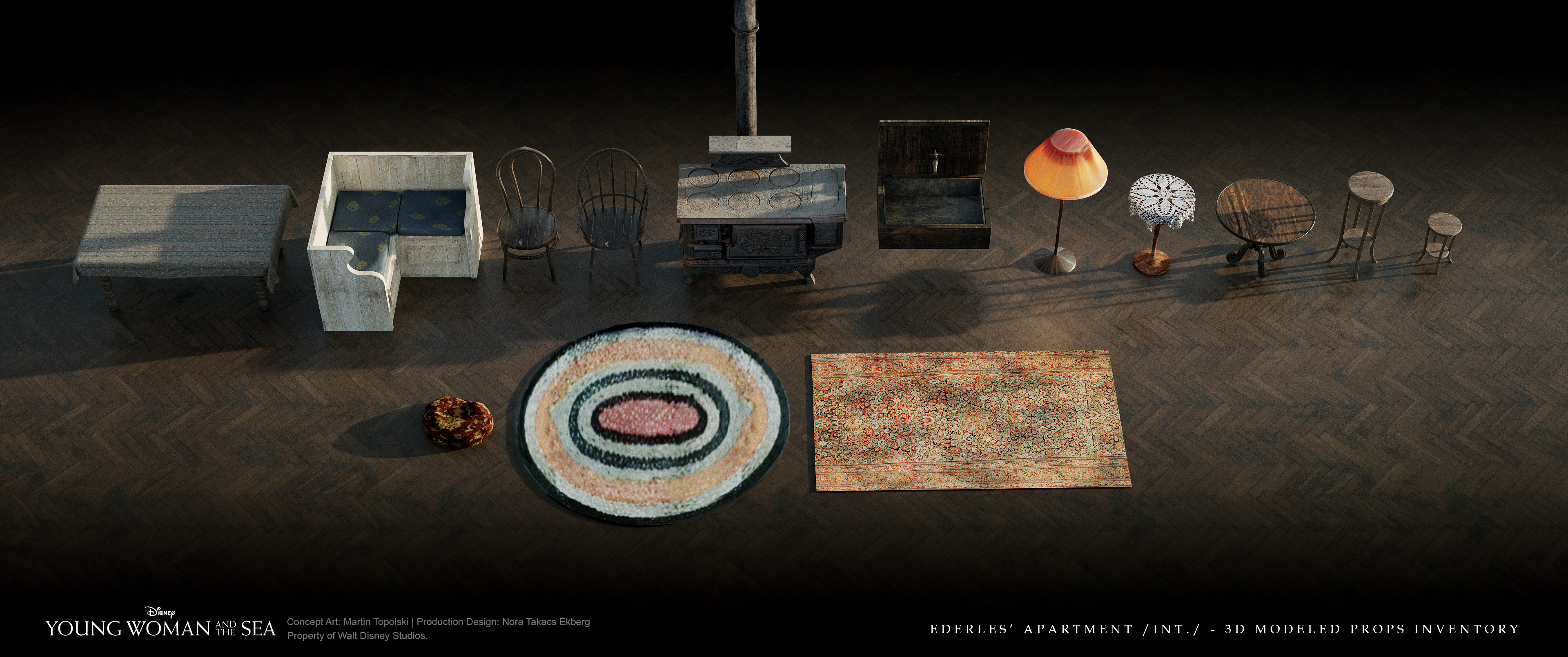 Ederles' Apartment /INT./ - 3D Modeled Props Inventory