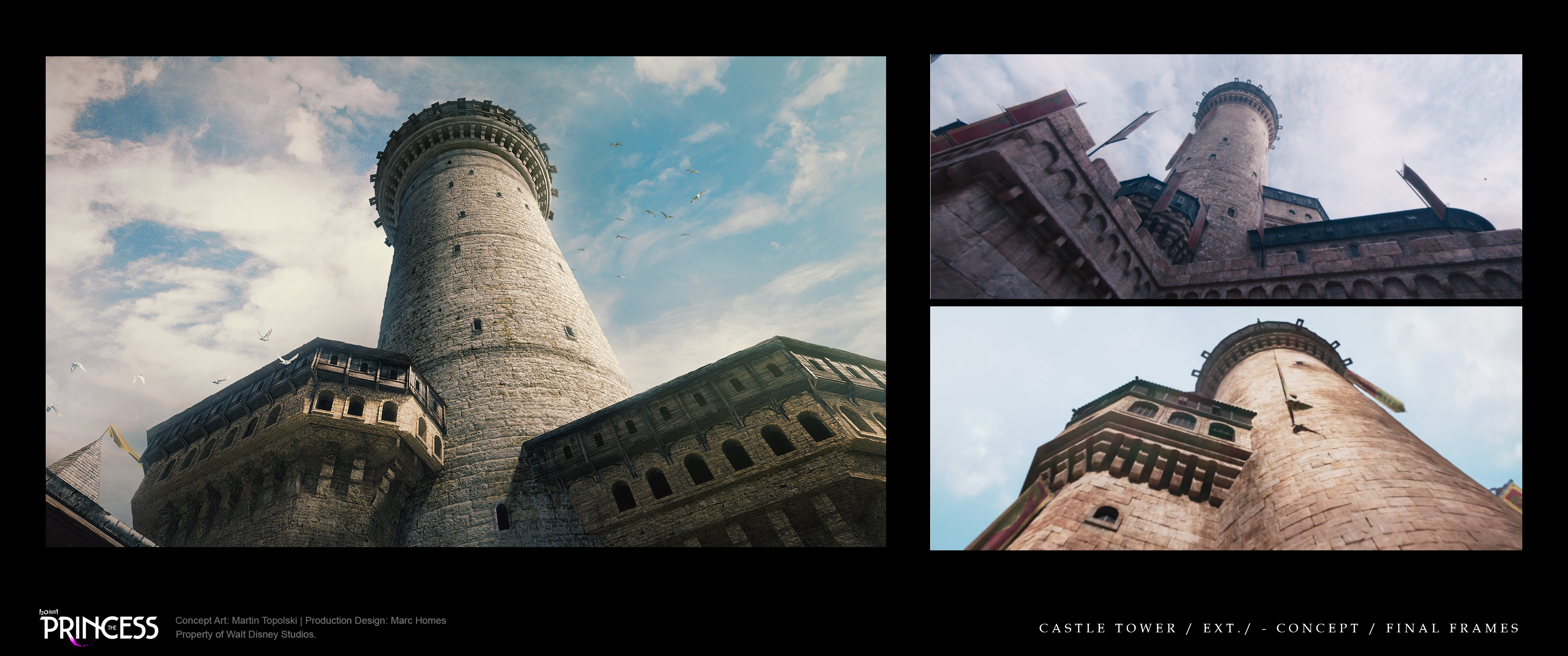 Castle Tower /EXT./ - Concept / Final Frames