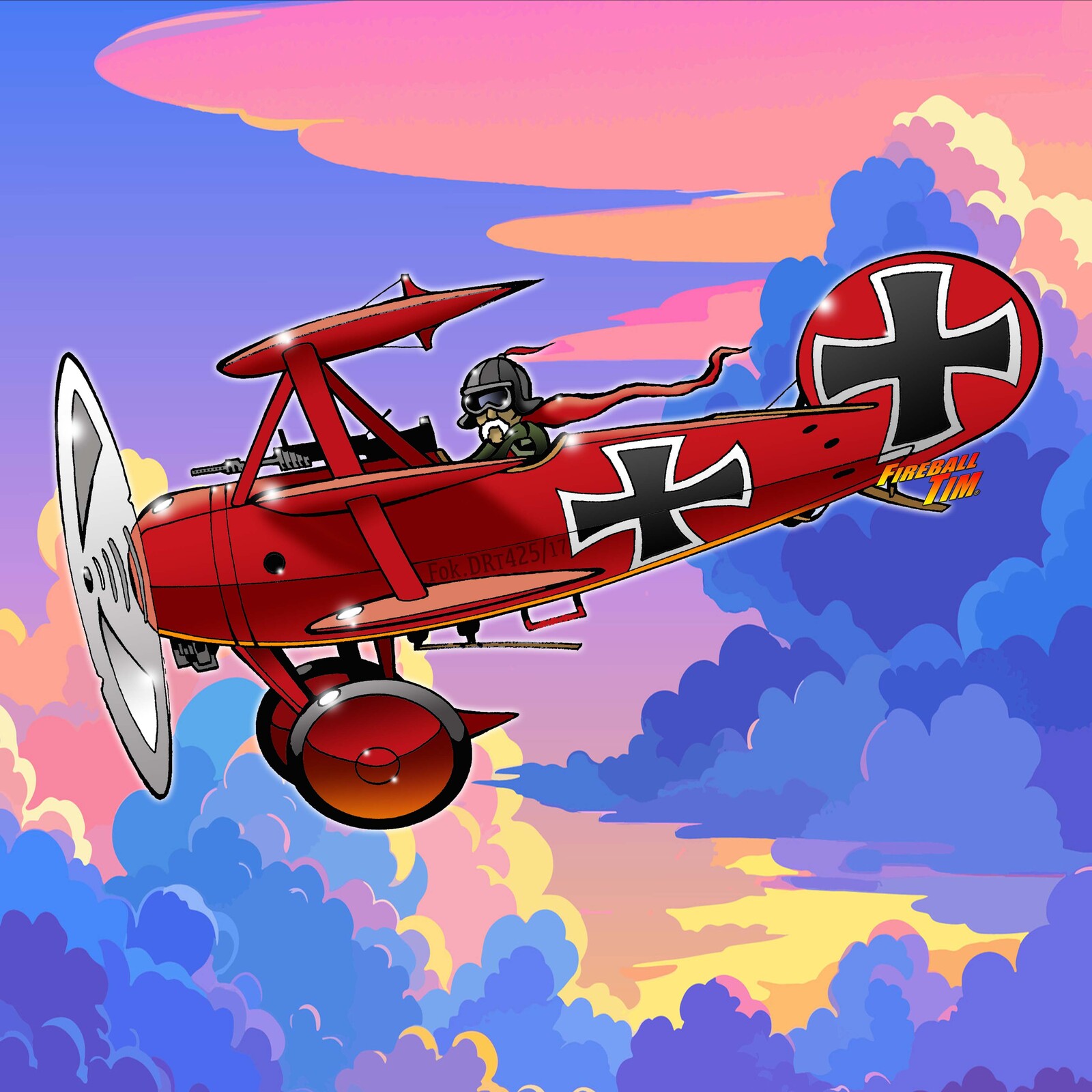 Red Baron Von Badass Art
