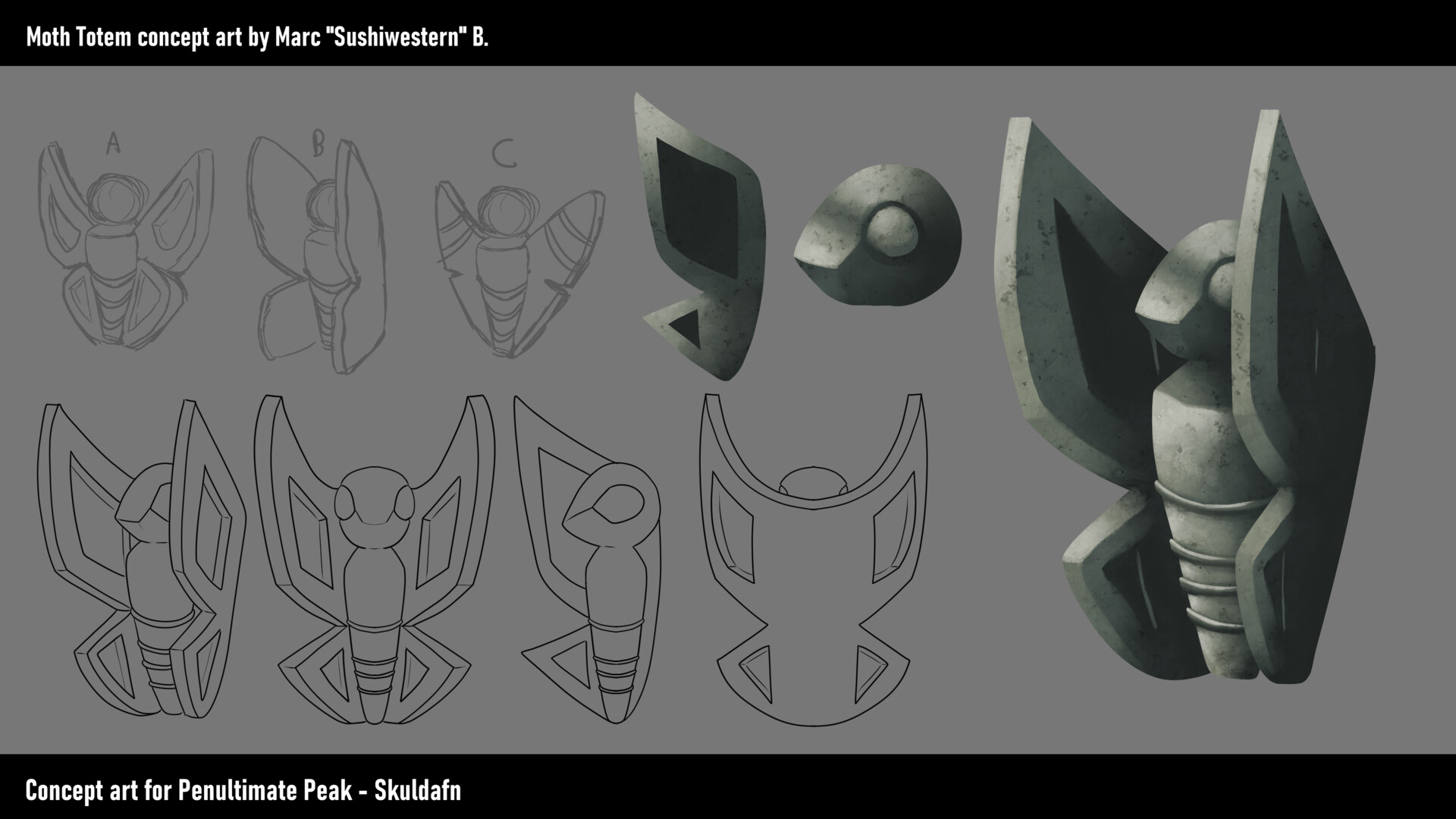 ArtStation - Penultimate Peak – Skuldafn — Moth Totem