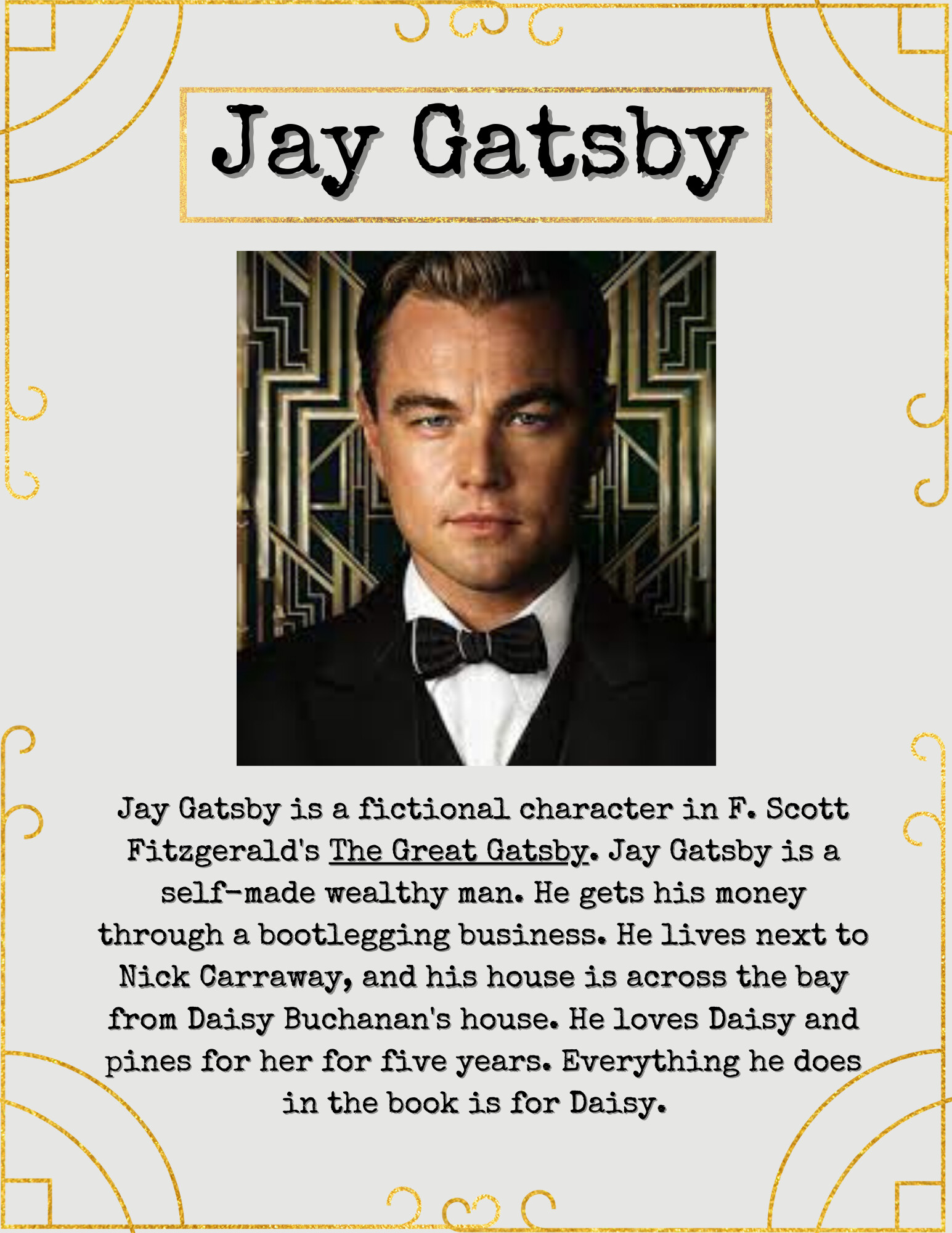 ArtStation The Great Gatsby Trading Cards