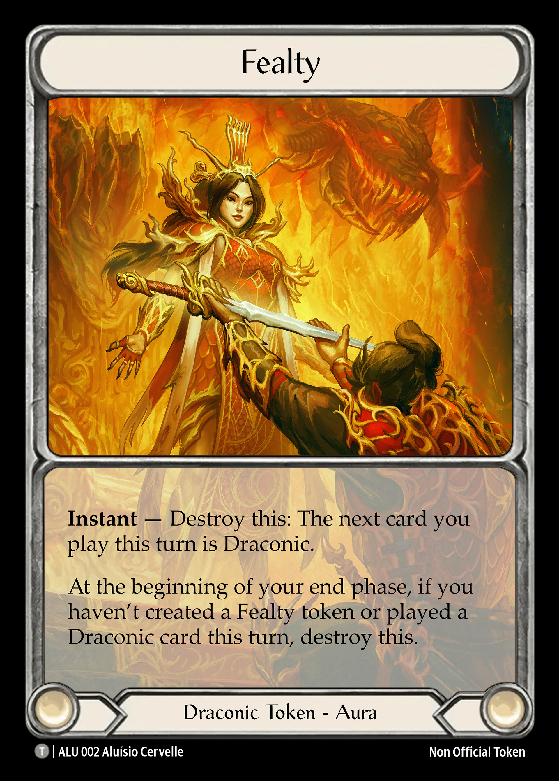 Aluísio Cervelle Santos - Fealty Token - FaB Fanart