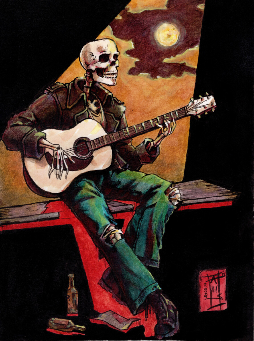 Gouache-Watercolor Mixed Media