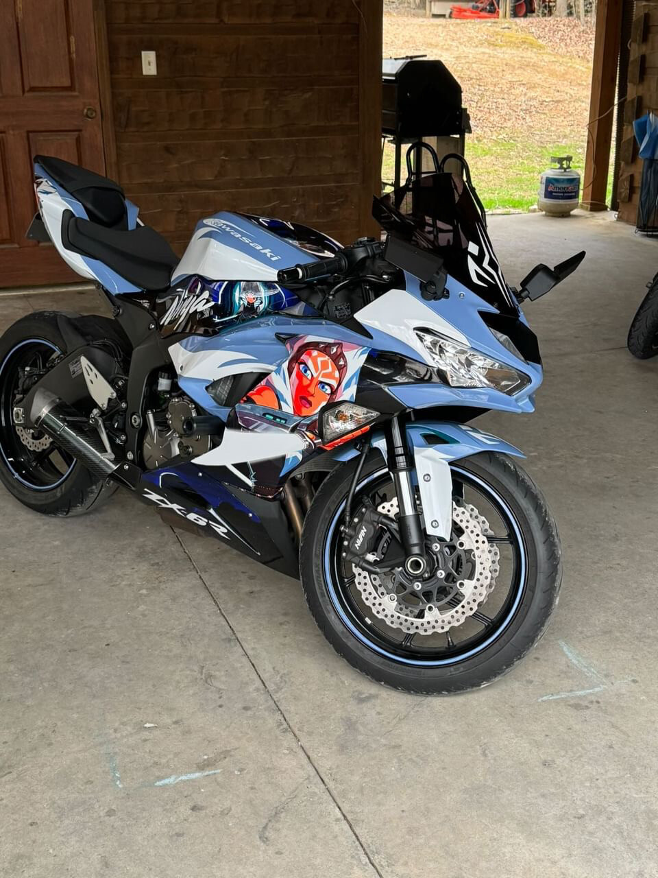 ArtStation - 2021 Kawasaki Ninja ZX-6R with Ahsoka themed