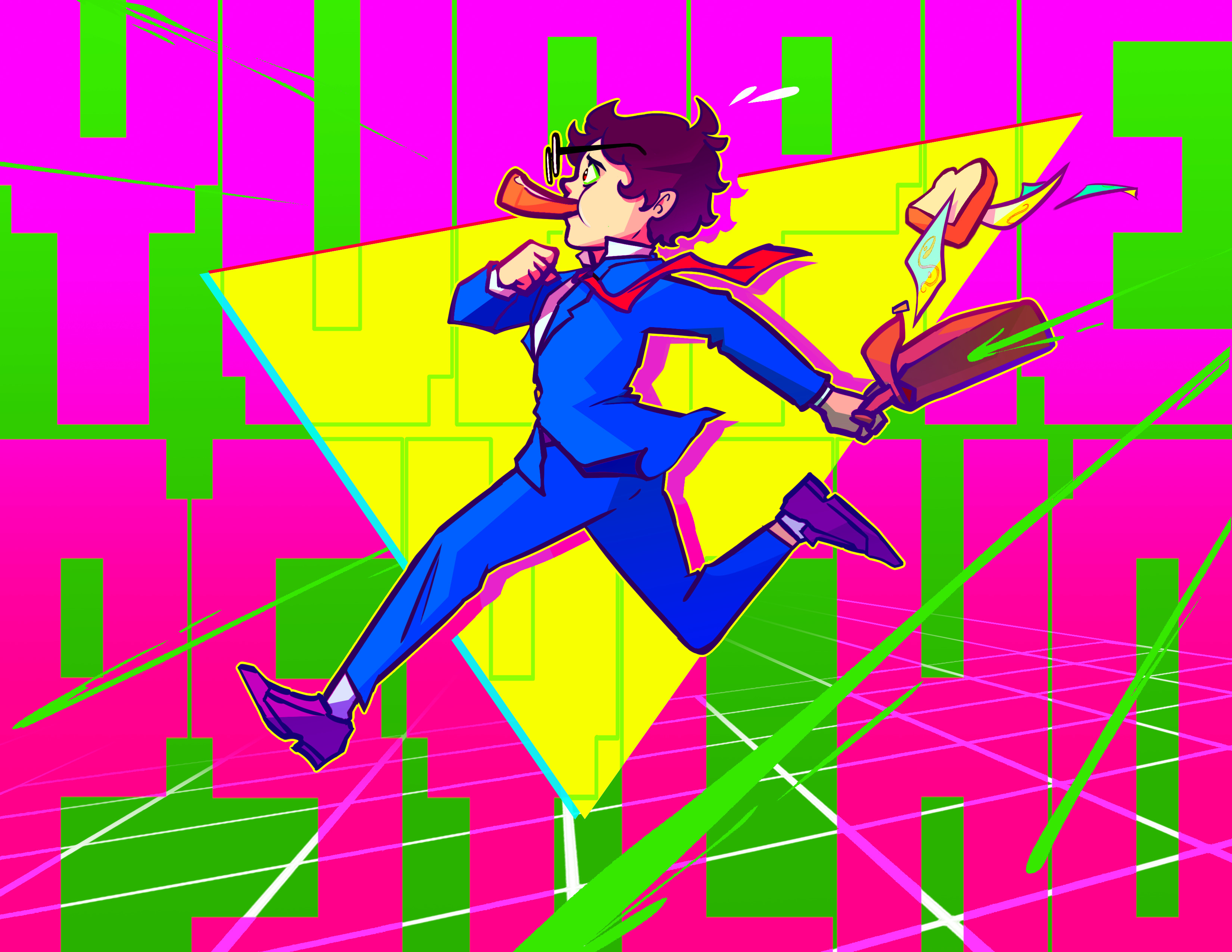 Fanart for the pixel horror game Yuppie Psycho