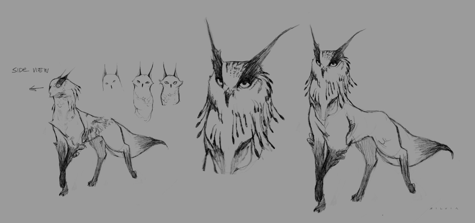 The first concept for this guy was quite aggressive! But eventually I did change my mind: a rain spirit should be funny and playful