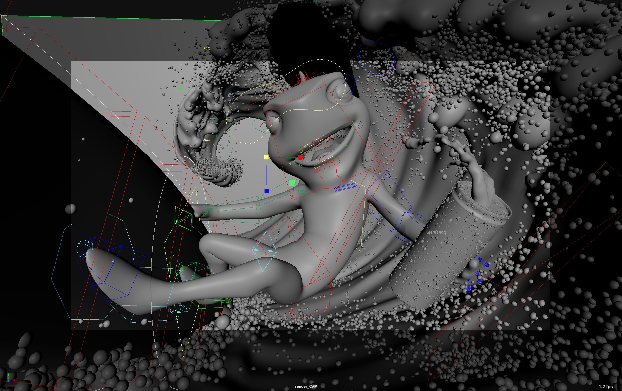 View from Maya render camera