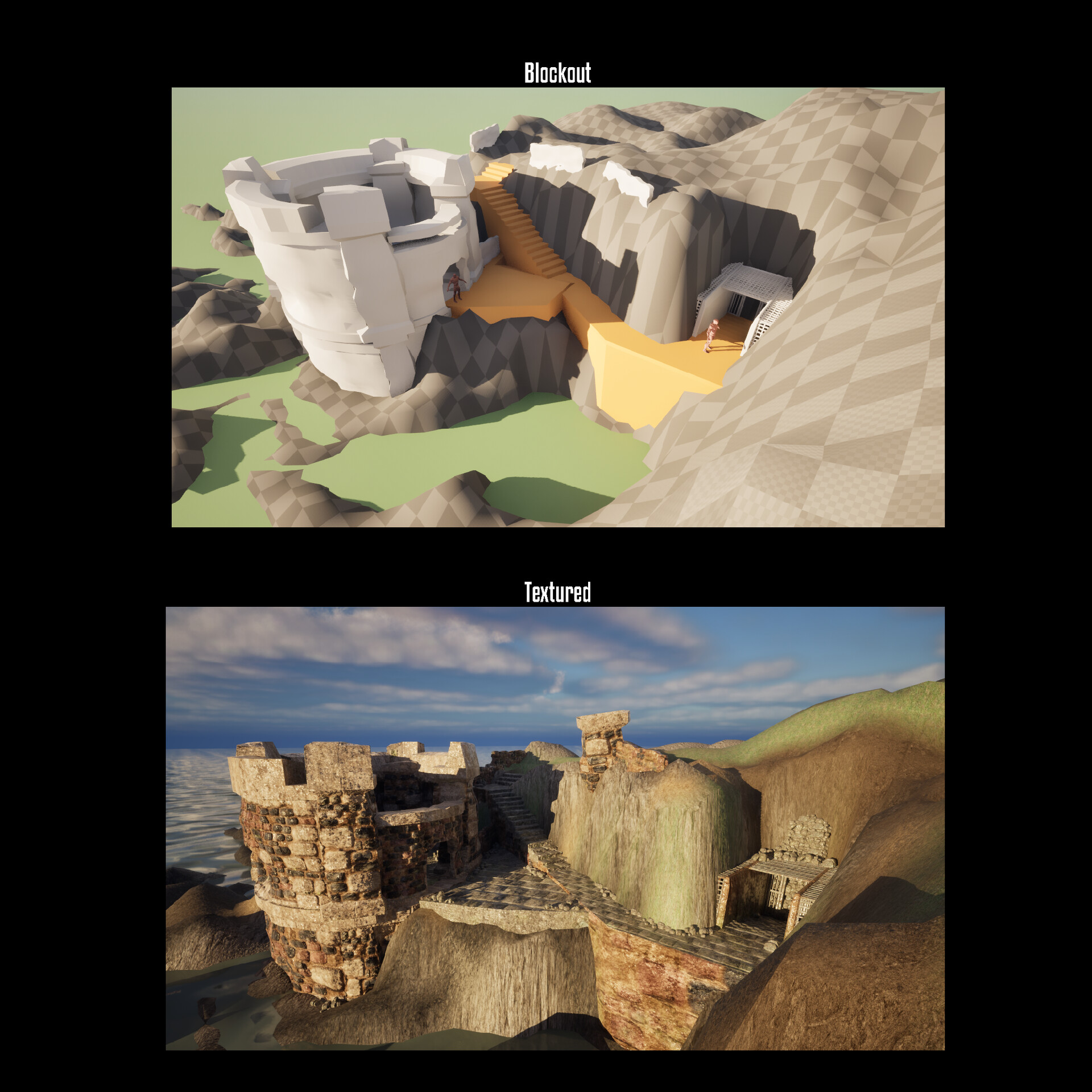 Saphyre - Coastal Ruins Unreal Scene (W.I.P.)