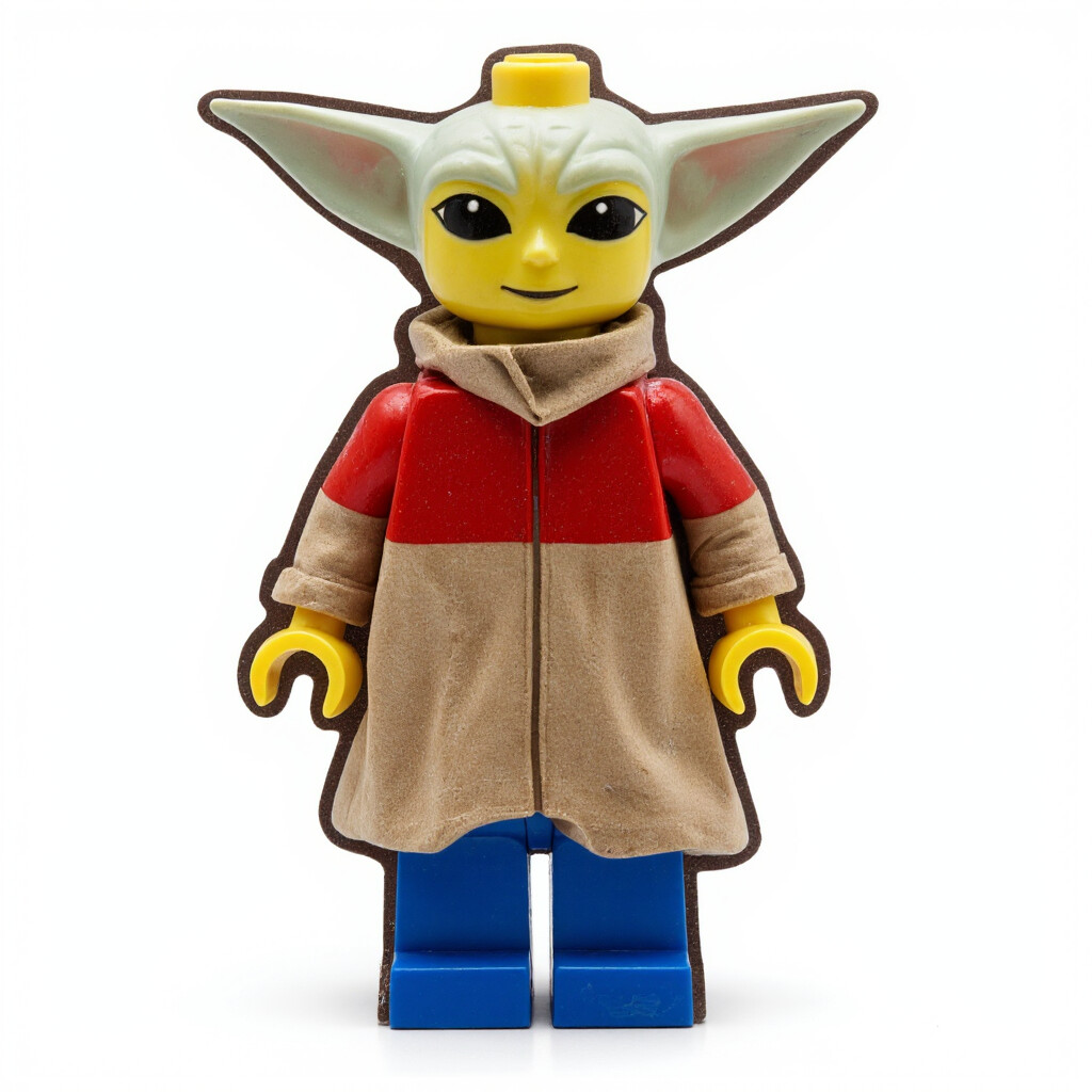 ArtStation Baby Yoda Grogu LEGO style 3D printable model