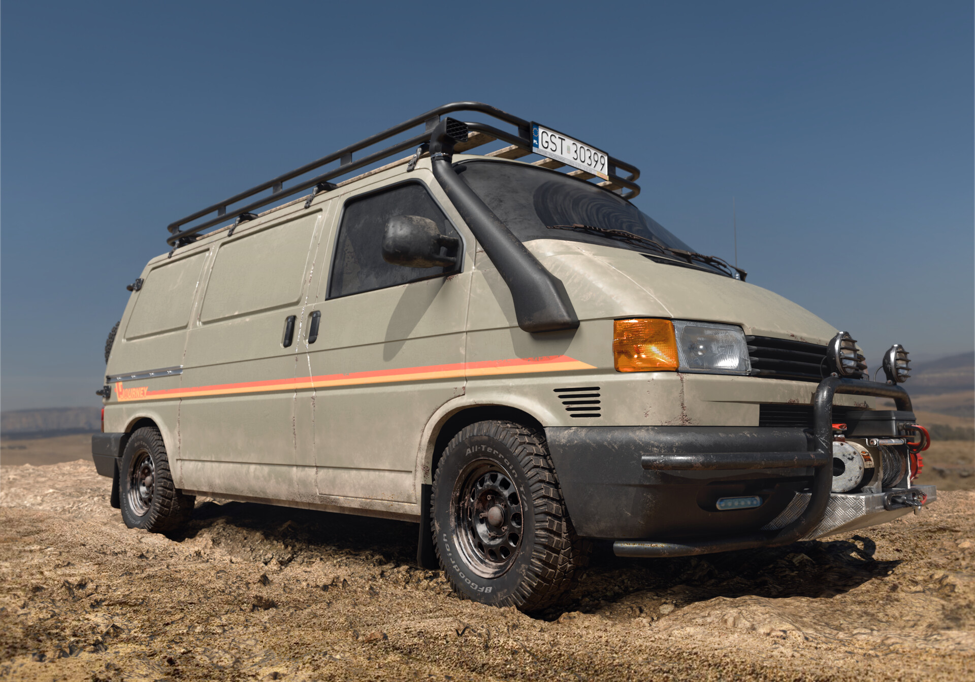 ArtStation Volkswagen Transporter T4 Offroad Concept