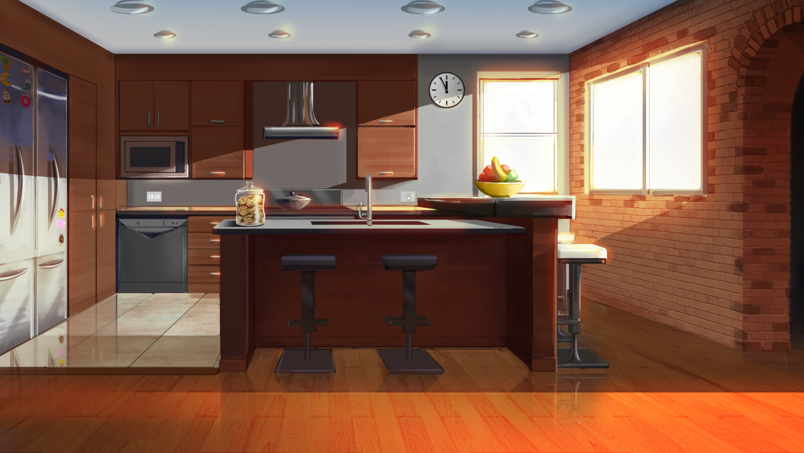 Second part of the recruiting test making a background following the style guide