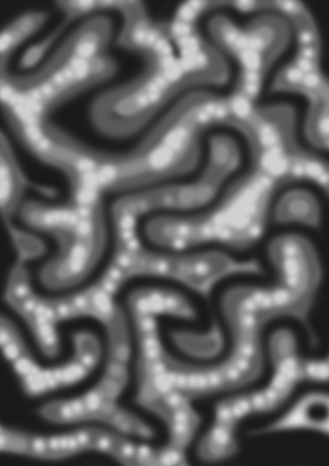 Background texture made using brush tool with blur fillters - used later with a custom gradient to creat the background.