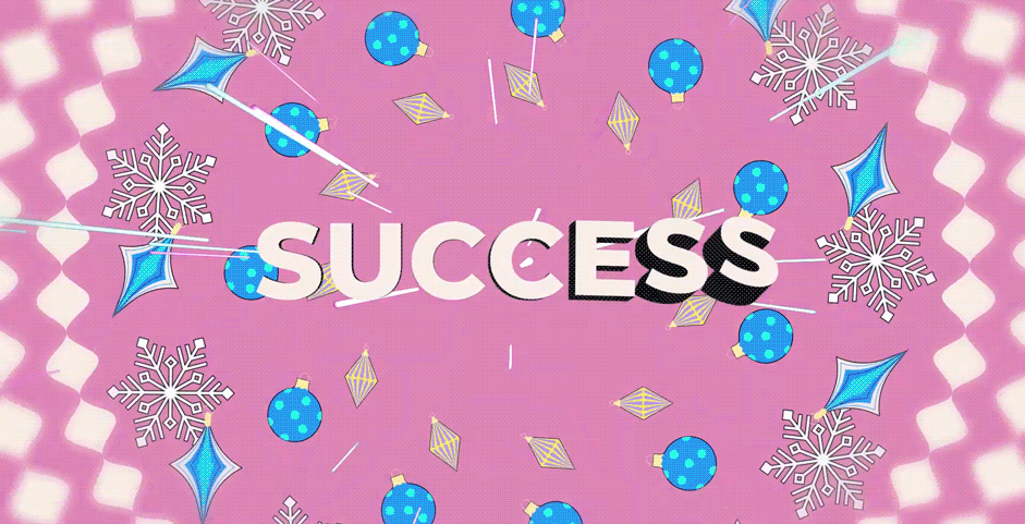 Experiment with holiday sentiment: Success