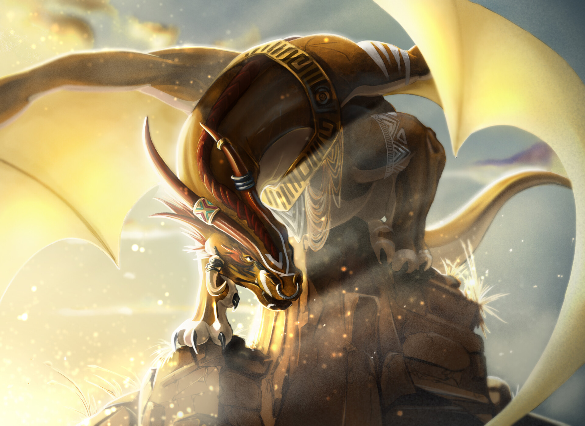 ArtStation - Dragon de l'Aube Ascendante