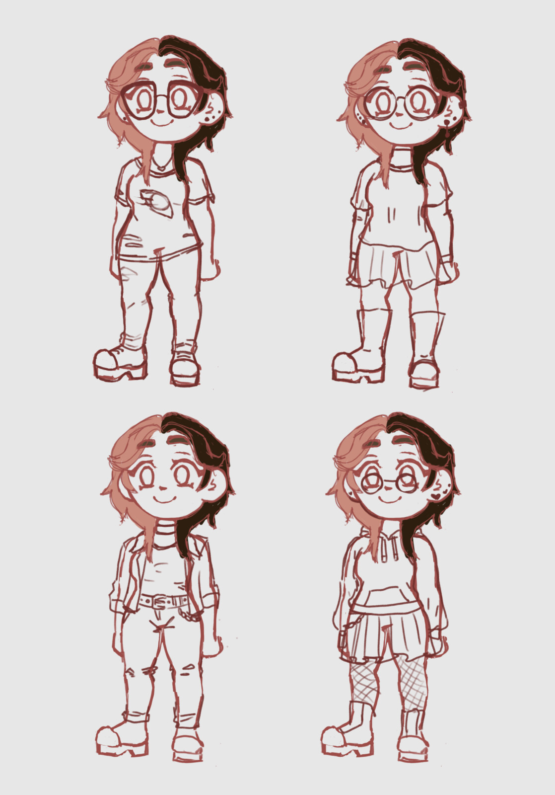 Clothing and accessories sketches