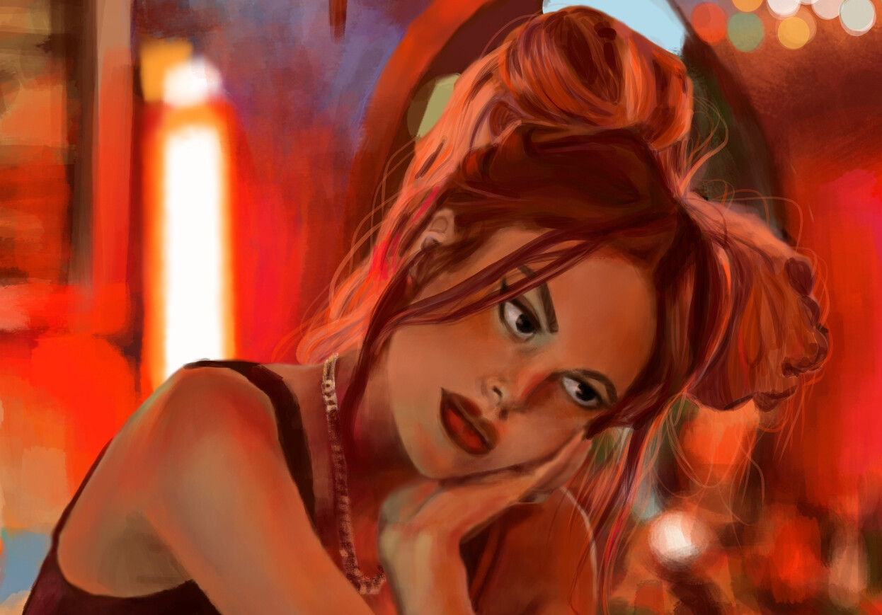 Face close-up