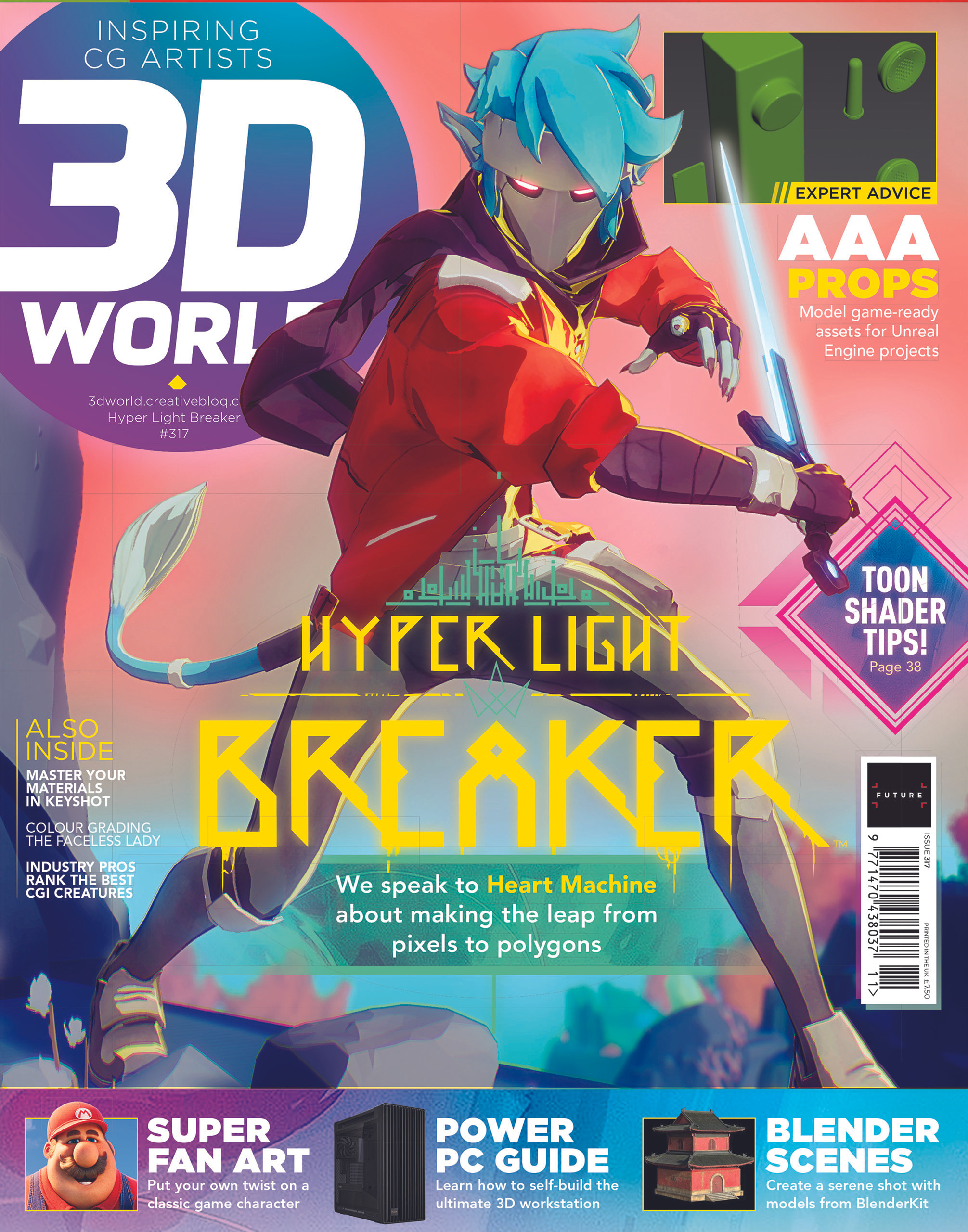3D World Magazine Cover, Issue #317