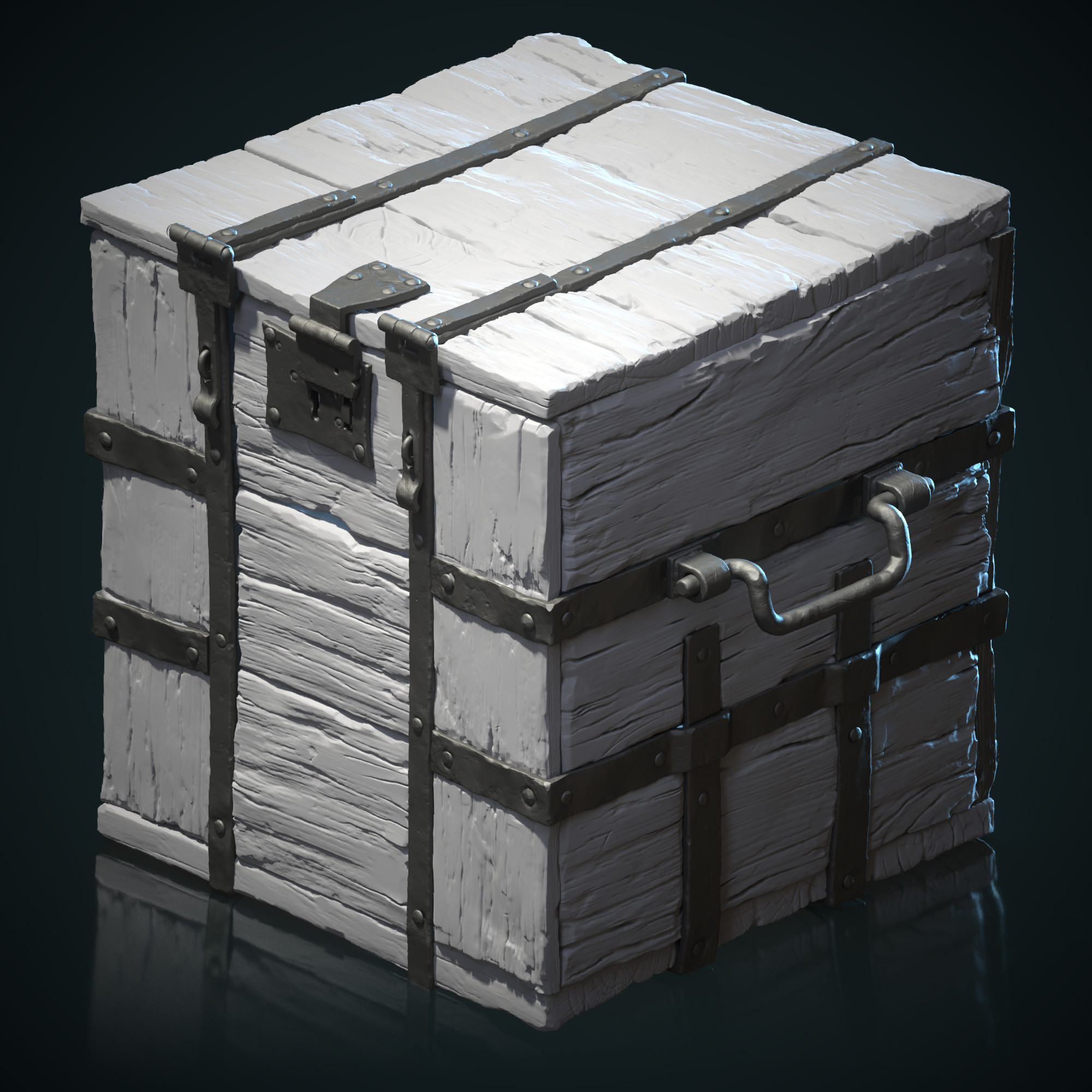 Wood/Metal Crate 