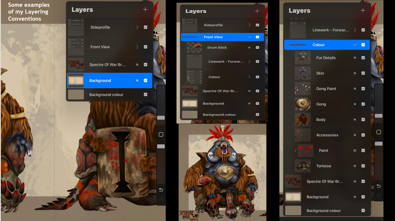 layering conventions