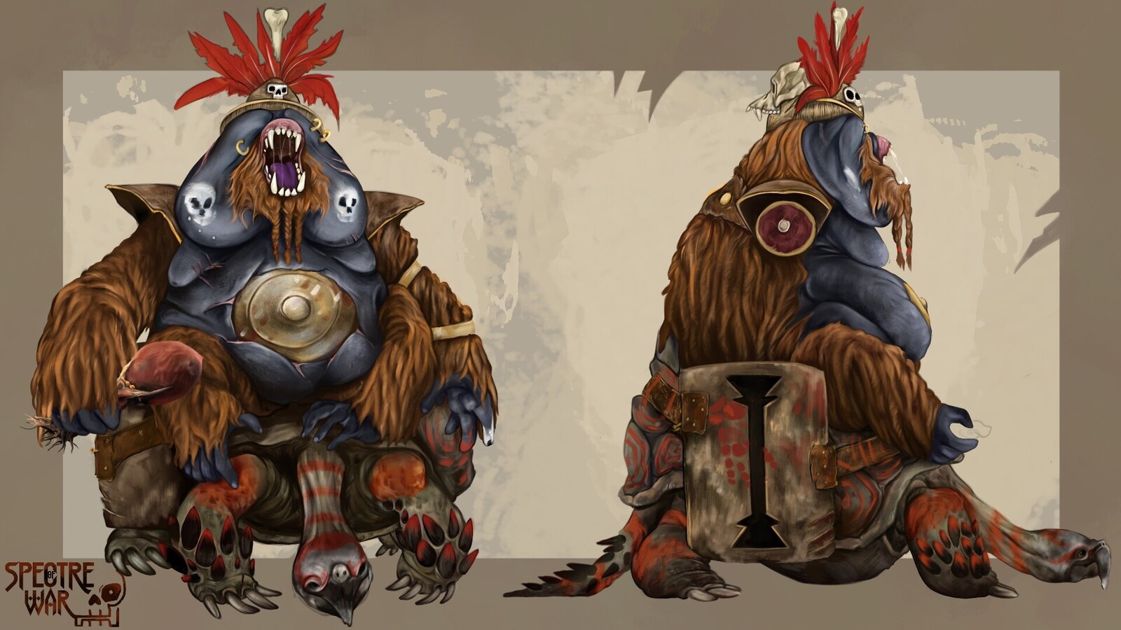 Character callout - front and side profile