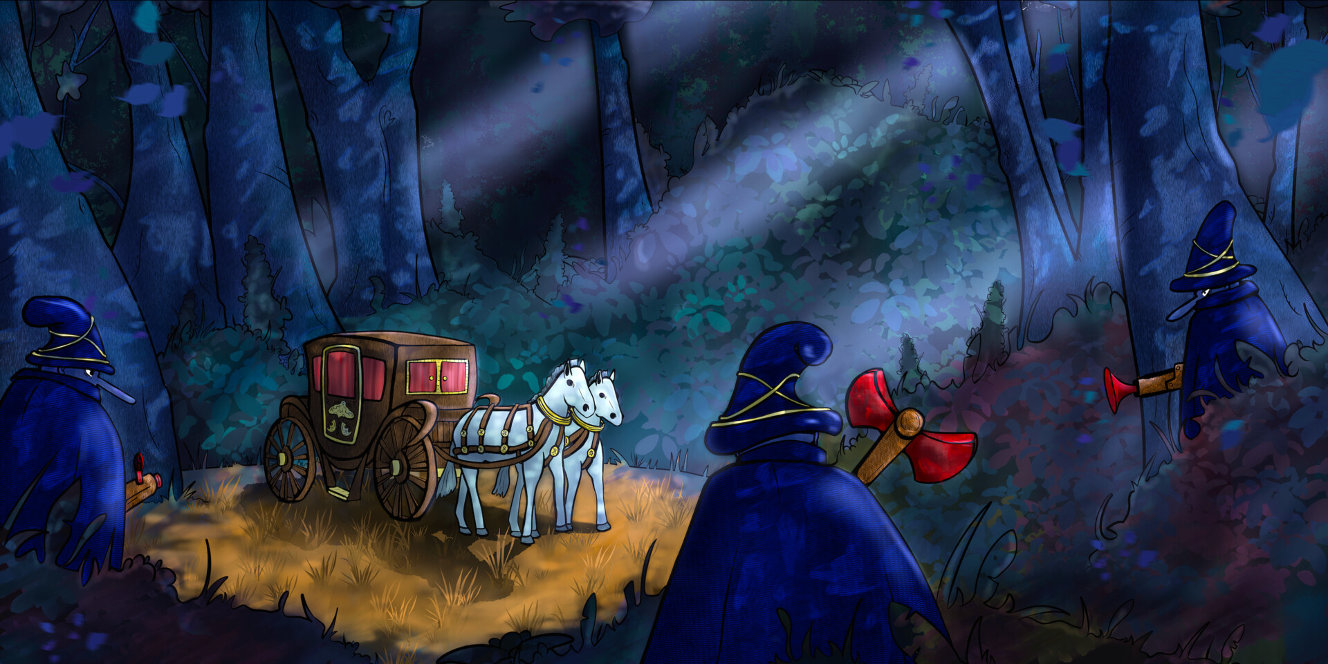 The Three Robbers illustration