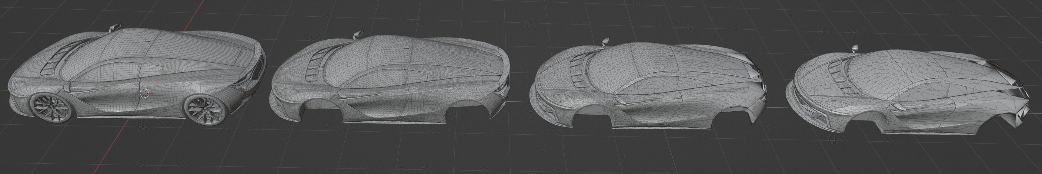 InstaLOD reduction comparisons.