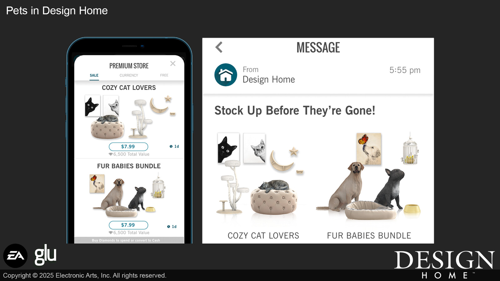 The concept for the game's series and in-game messages was developed by Product Manager Holly Menshari.
