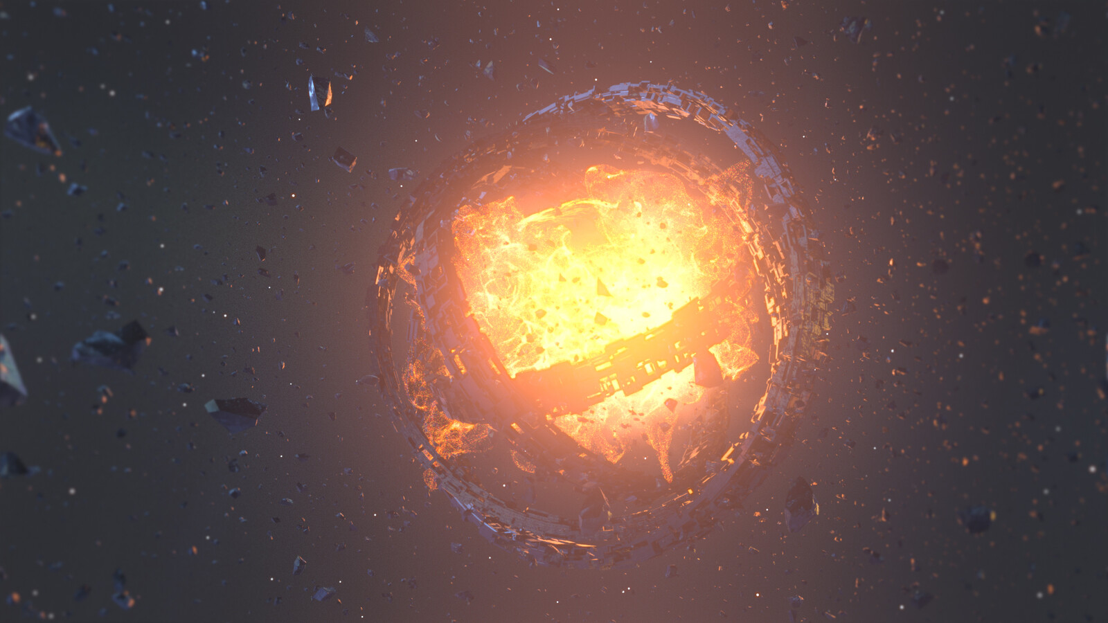 Chaotic particles shot