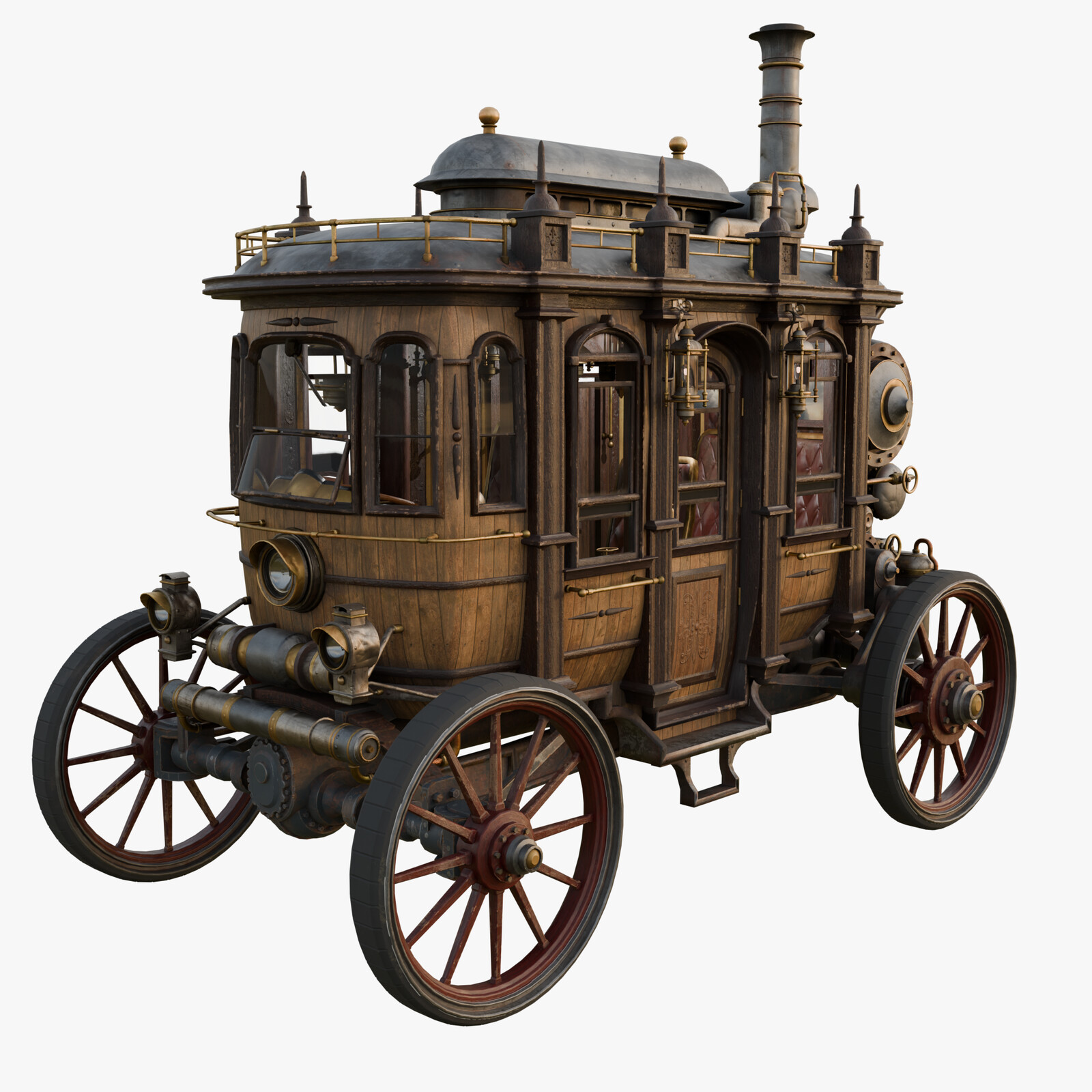 Steampunk Carriage Vehicle