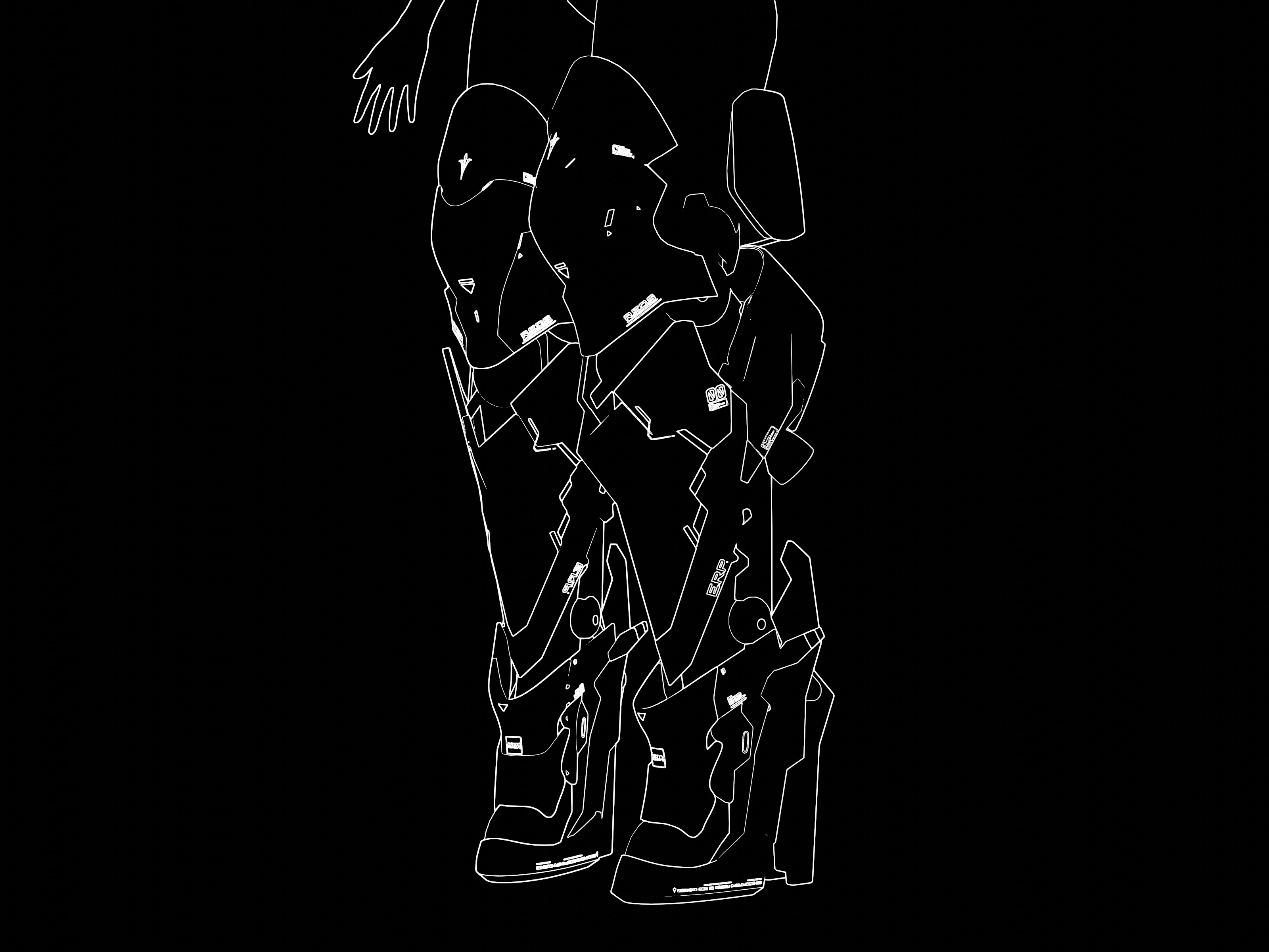 Outlines created in Blender's compositor using a custom technique