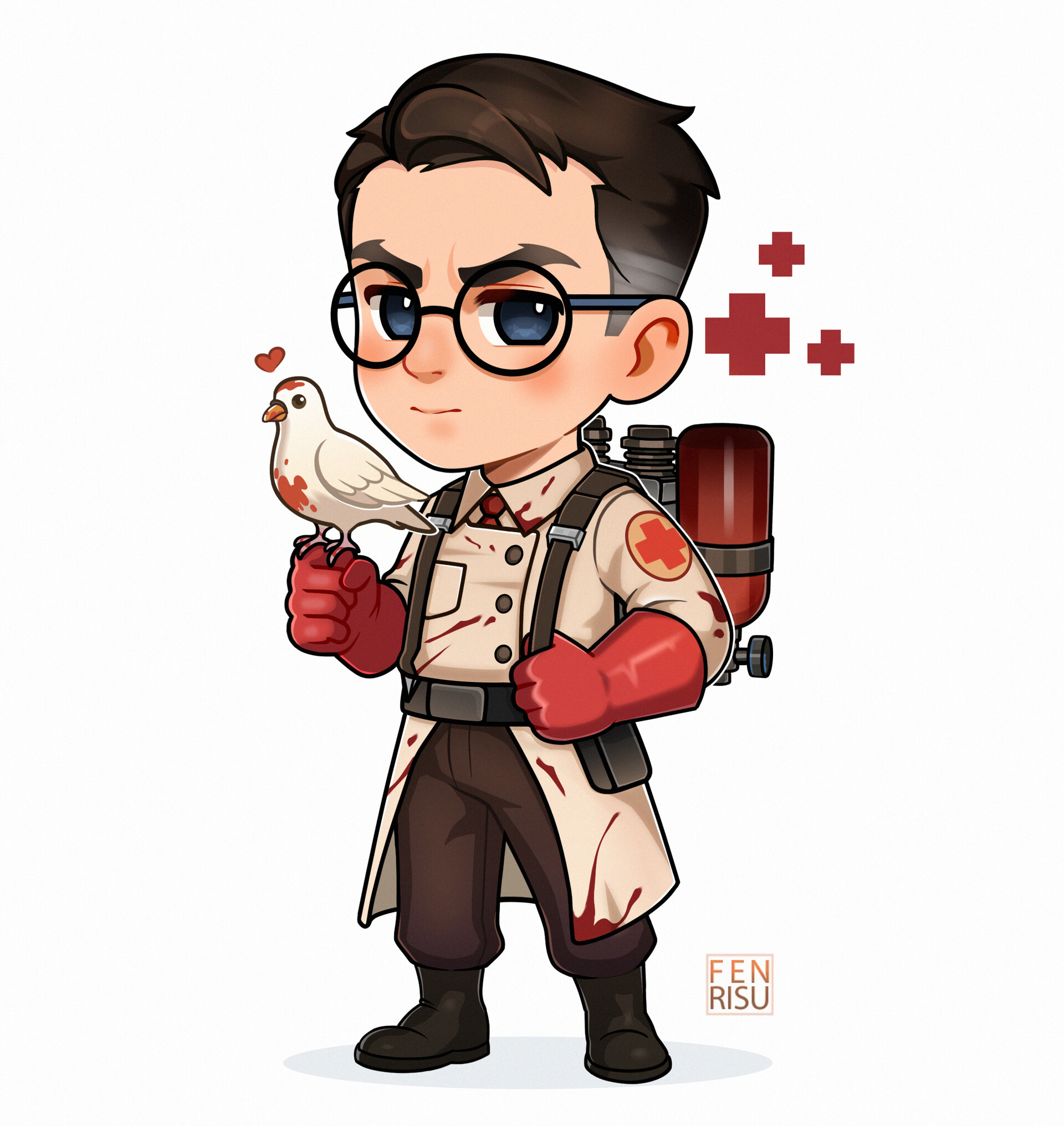 ArtStation - The Medic (chibi ver.)