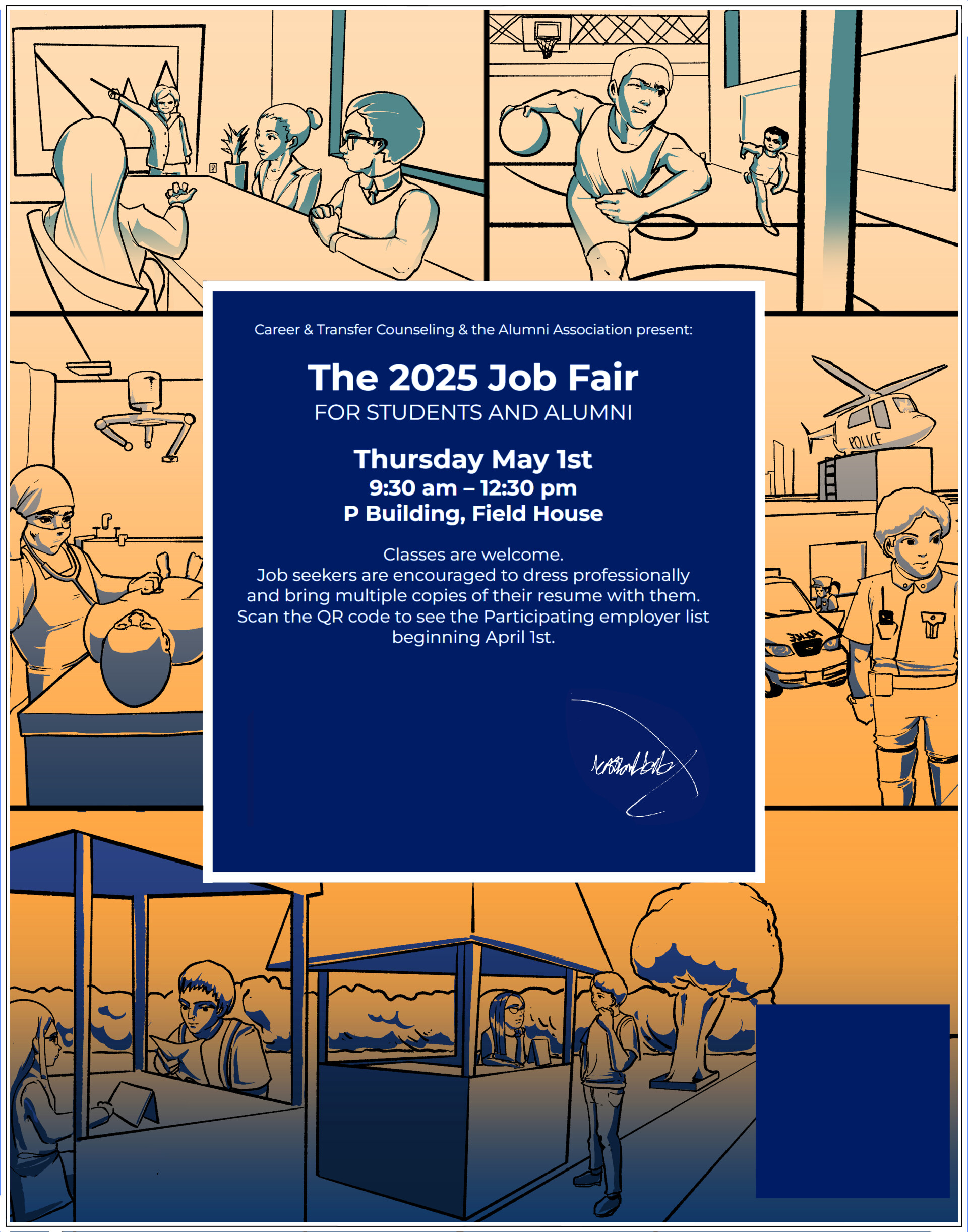 ArtStation - College Job Fair Poster