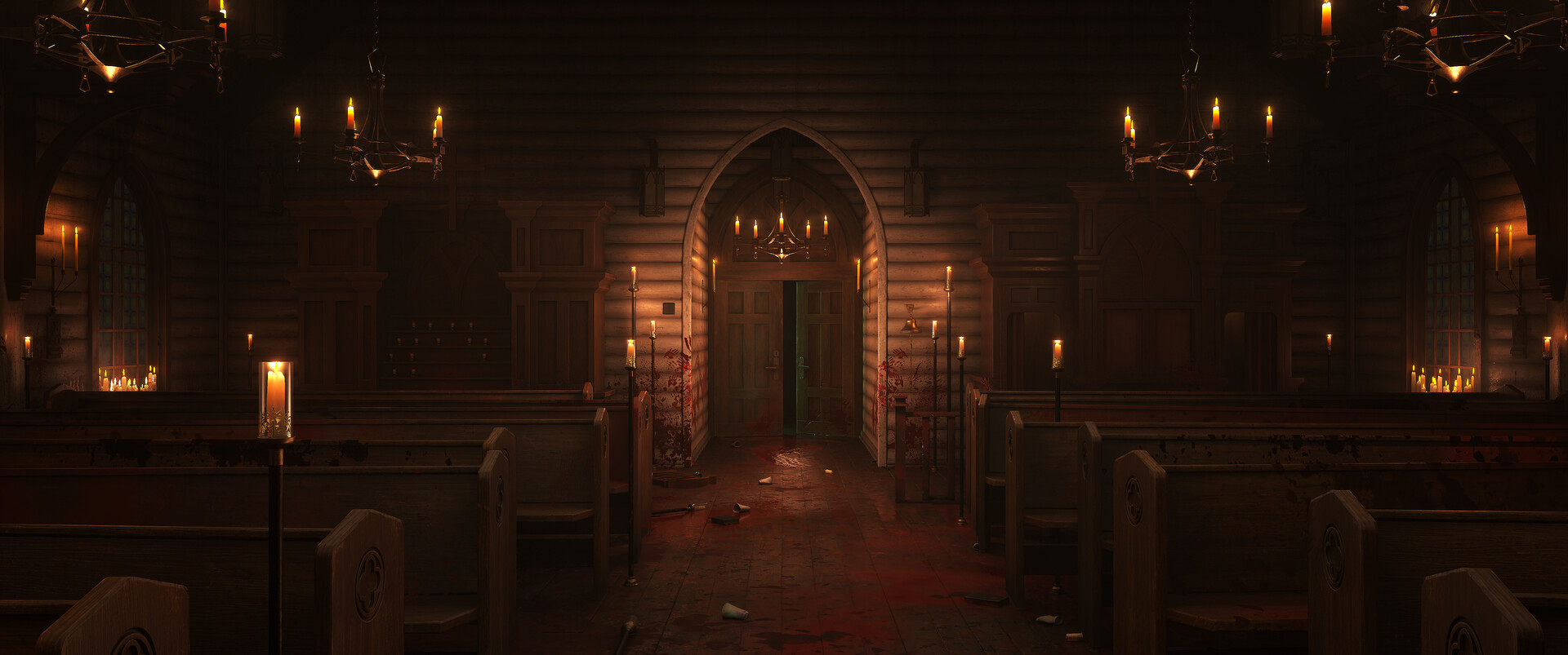 UE5 Midnight Mass Church - Fan Art