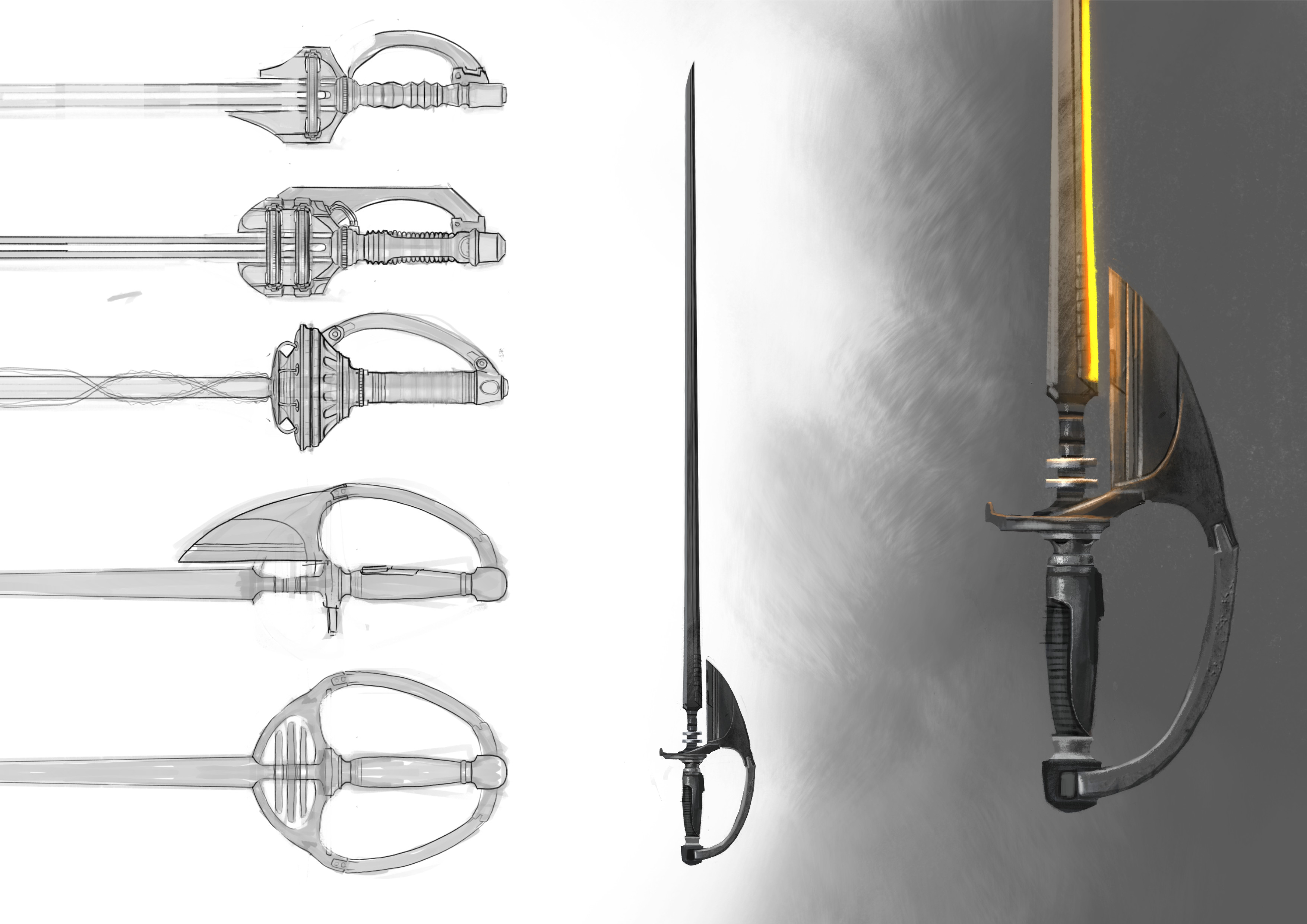 Possibly the most challenging part of this. Making a Sci-fi sword that didn’t look like a lightsaber.