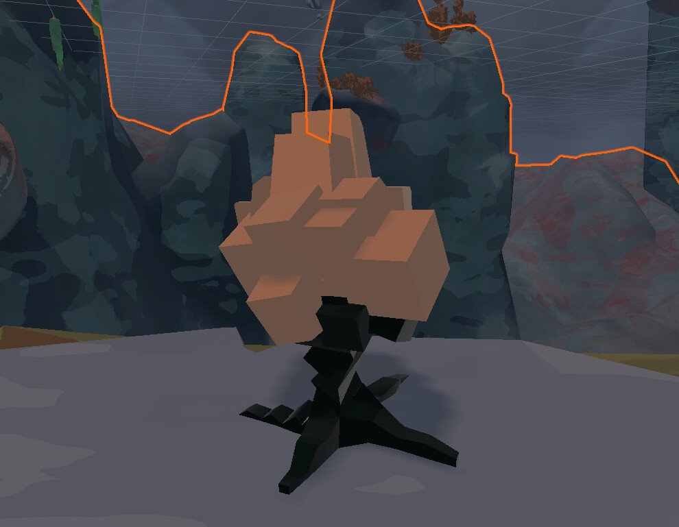 a quick material pass on the proto in Unity just to see it before texture. Seeing is beleiving. When you see it you get excited and figure out what you want to work on to see it move forward!