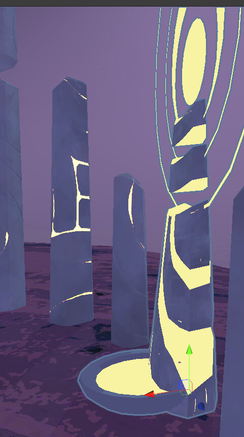 Fixed some errors on the larger columns and made the shrine match their style.
Worked on the shrine from a concept. This was one of the first passes.