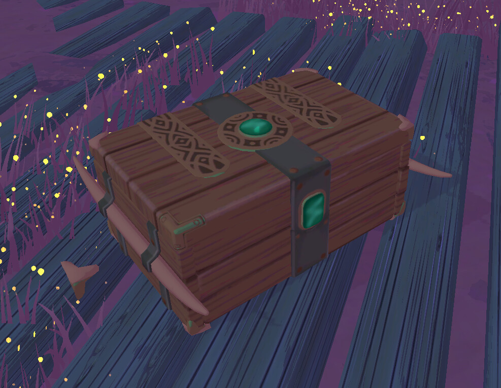 Created this chest from a concept with a rig to open and close it