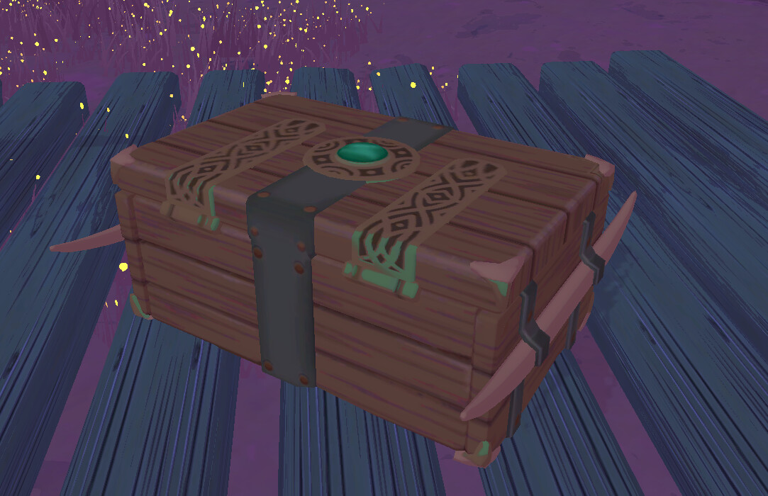 Created this chest from a concept with a rig to open and close it
