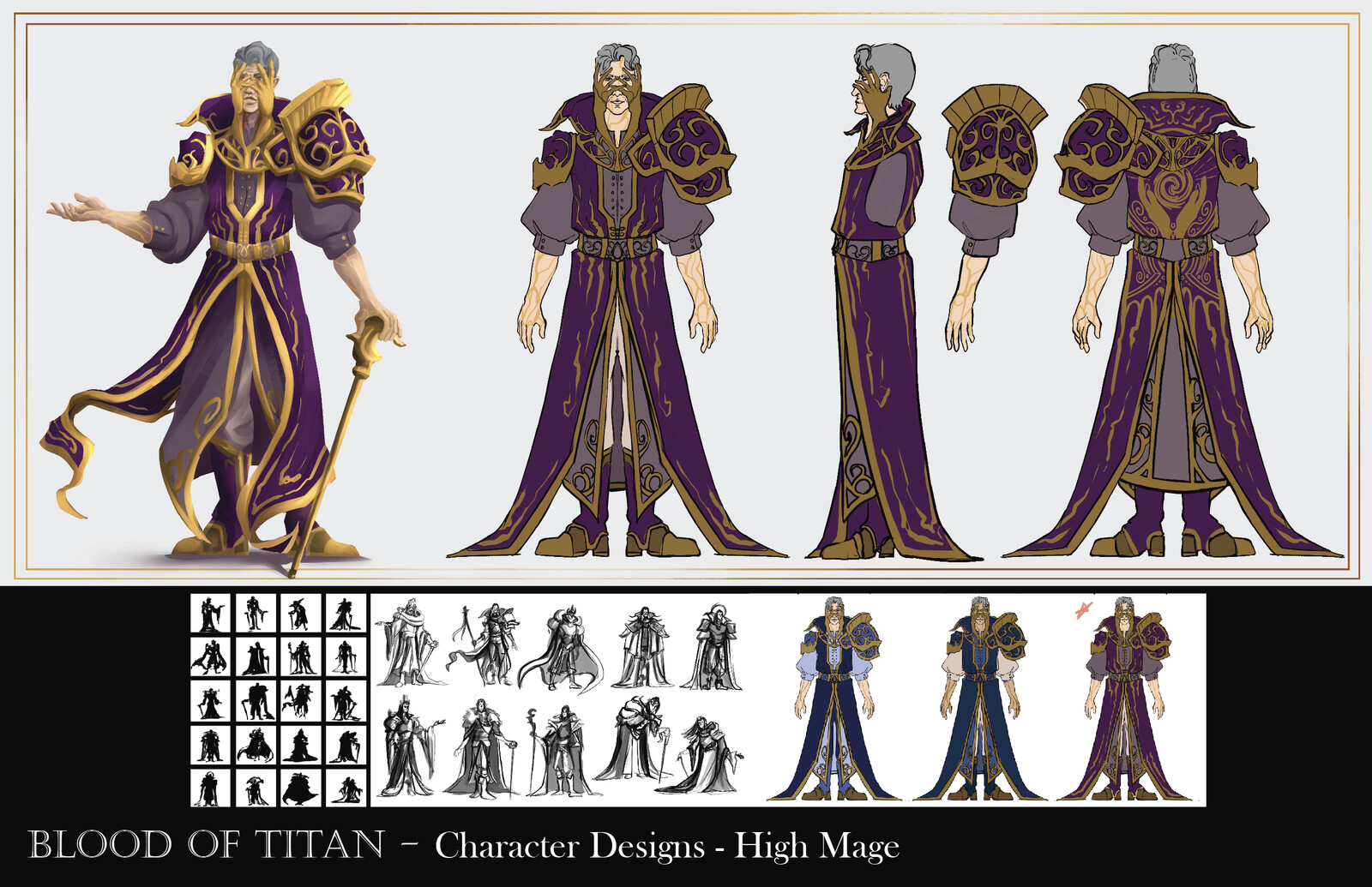 Blood Of Titan Character Turnarounds
