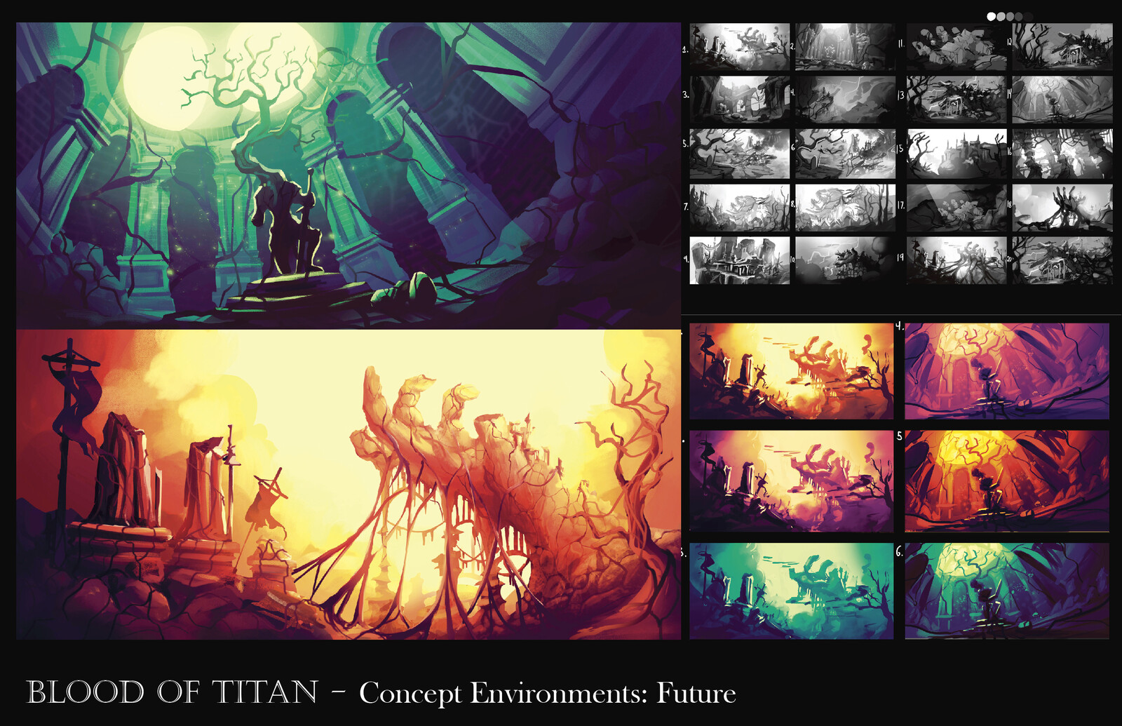 Blood of titan Concept Environments Future
