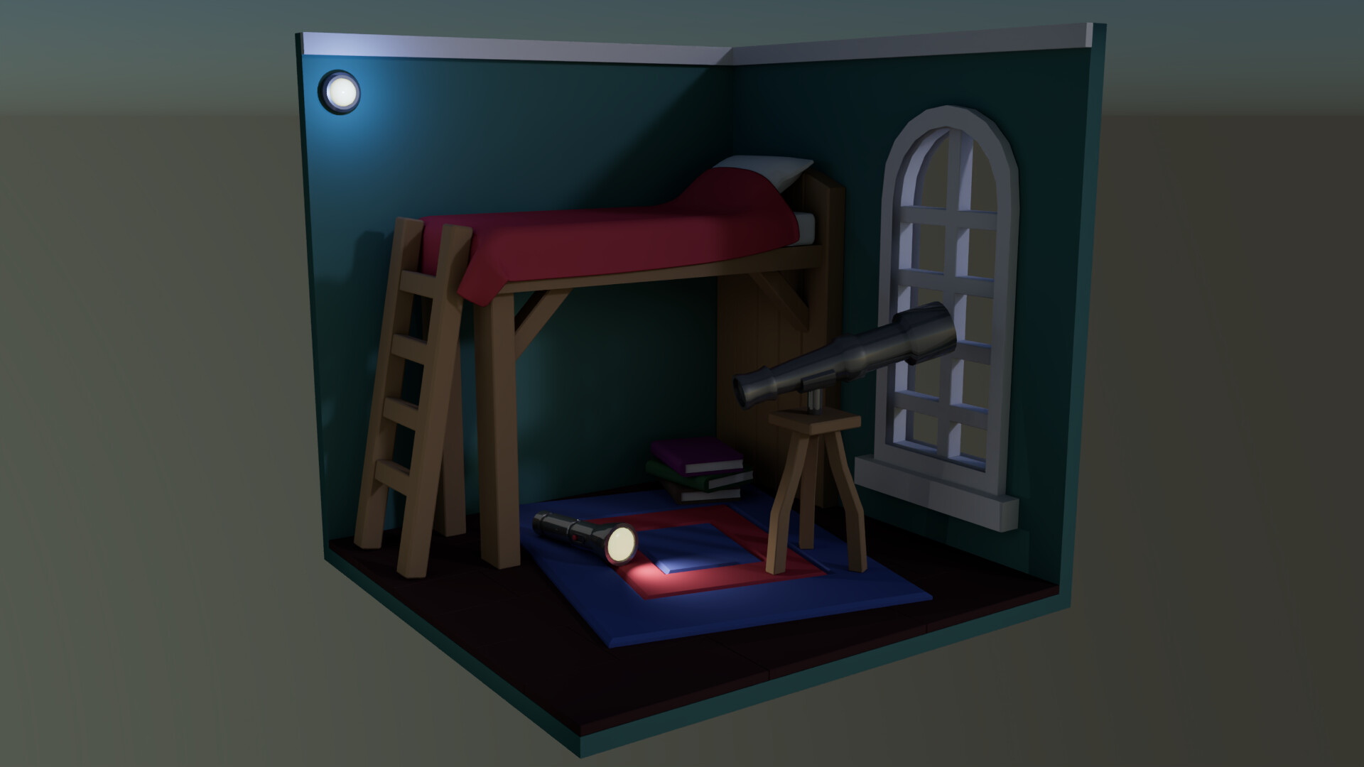 ArtStation - Stargazer's Bedroom