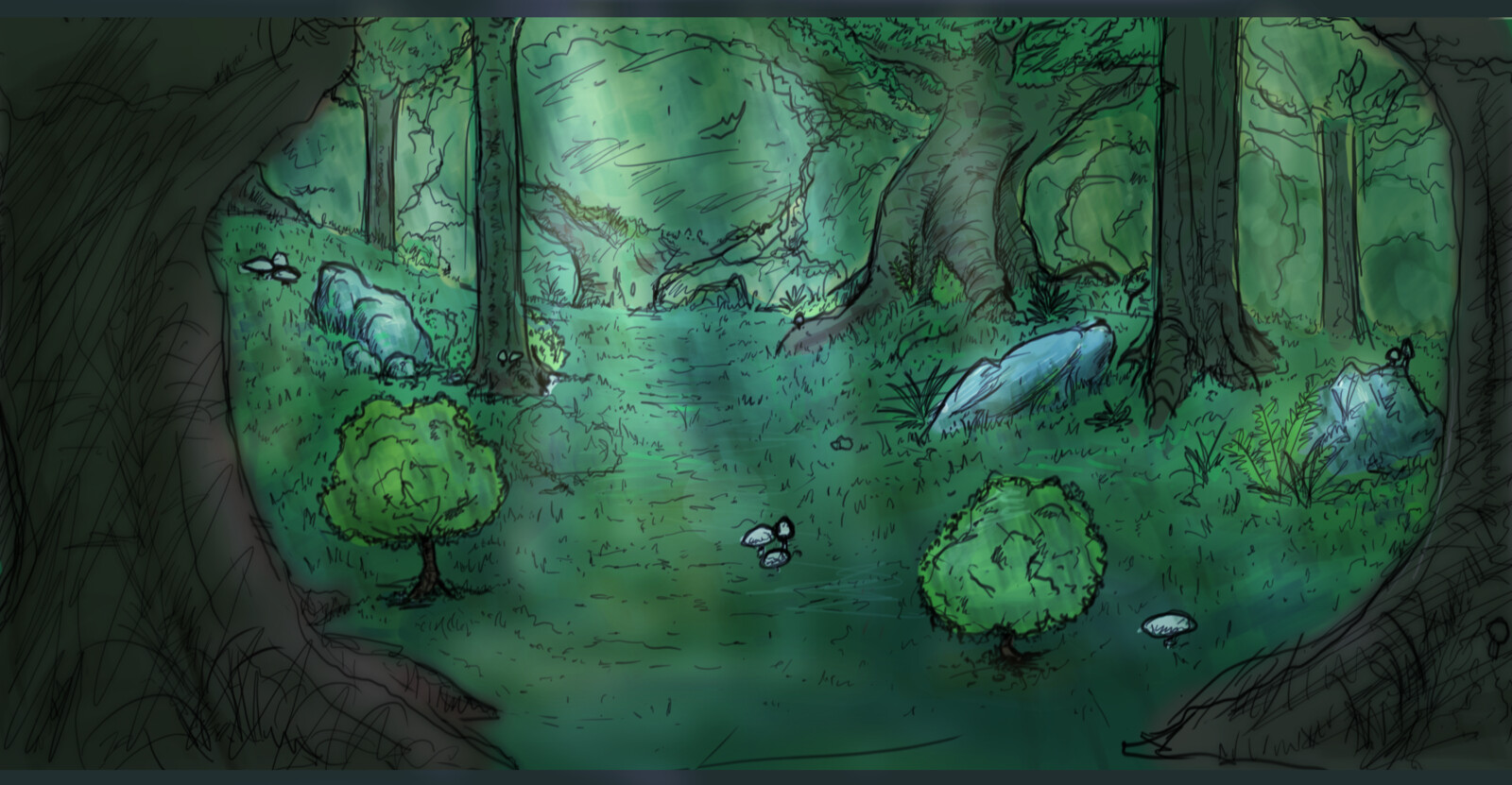 Edwin Jacob - The Southern Forest- Animation Background