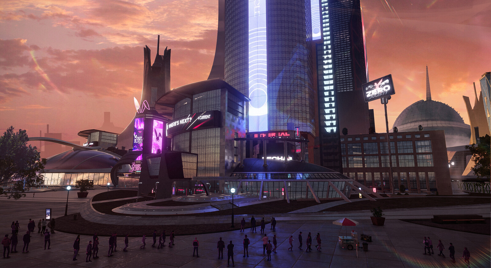 The Waking World - Modern Cityscape - Environment Design